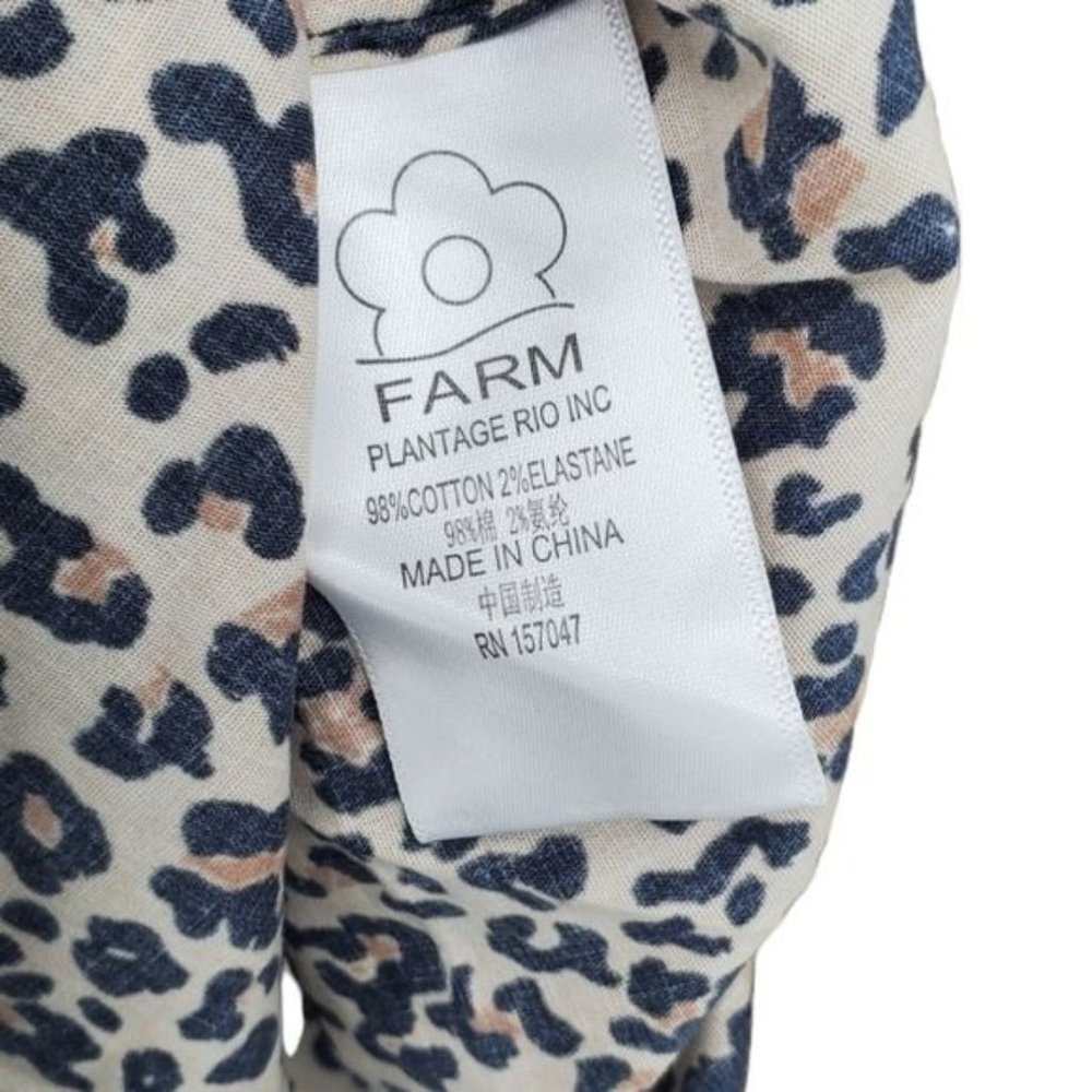 Anthropolgie Farm Rio Leopard Animal Print Midi Sleeveless Dress Medium 8 NWT - Picture 7 of 7